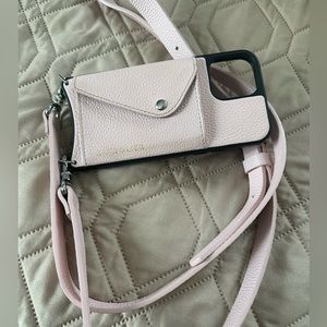 Bandolier iPhone 12 Pro phone case/ wallet with cross body strap
